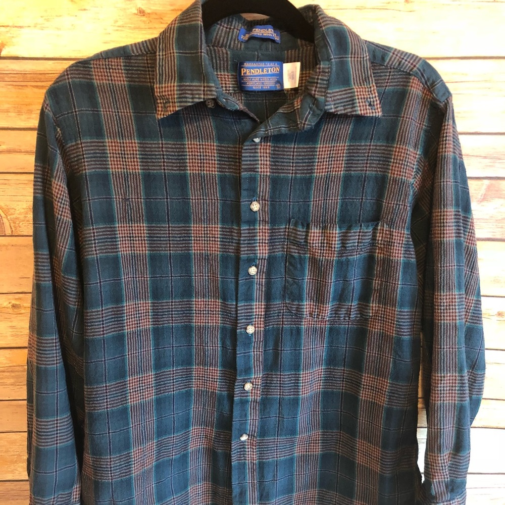 Vintage Pendleton 100% Wool Button Down